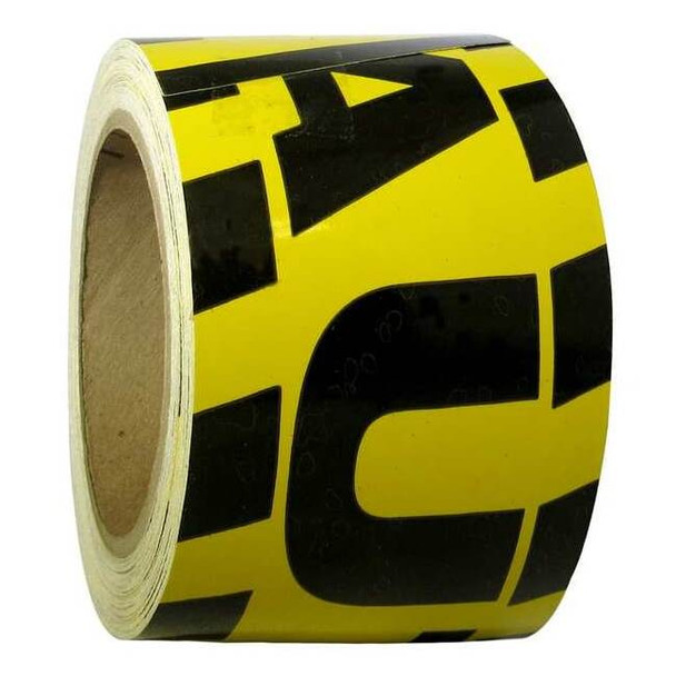 Condor Caution Marking Tape,Roll,3In W,60 ft. L 58255