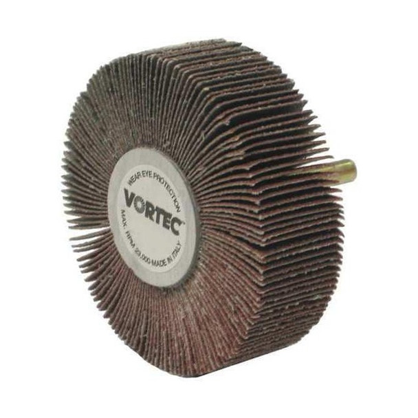 Weiler 3"x1"x80AO Wolverine Coated Abrasive Flap Wheel 1/4" Stem 30727V