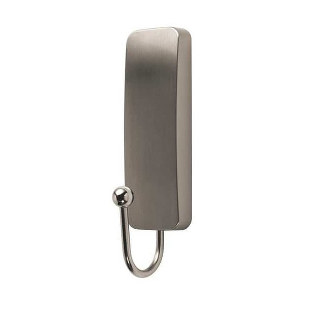 Command Hook,Nickel,Metal,1 in D,3 11/16 in H 17034BN-ES