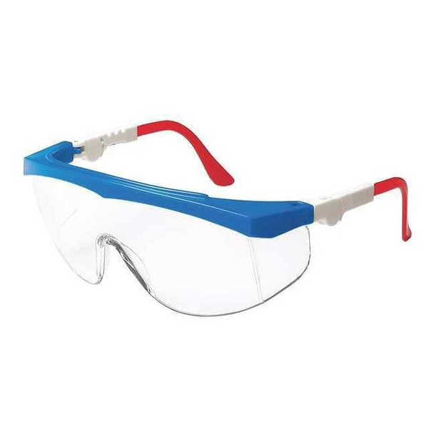Spirit, Safety Glasses, Anti-Fog, Clear Lens, Blue Frame, Half-Frame
