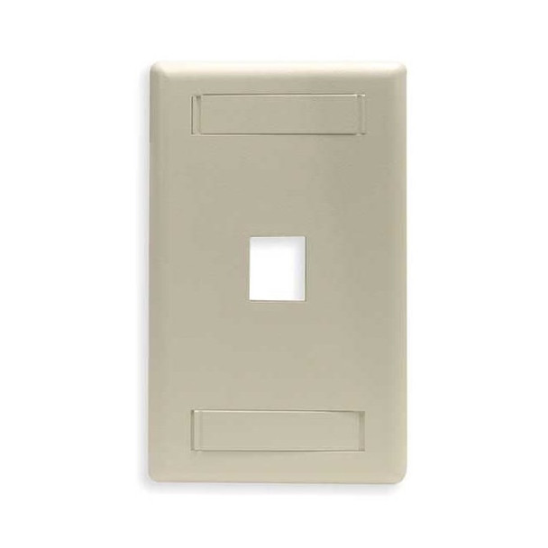 Hubbell 1-Socket IFP11EI Faceplate - 1 x Socket(s) - 1-gang - Electric Ivory