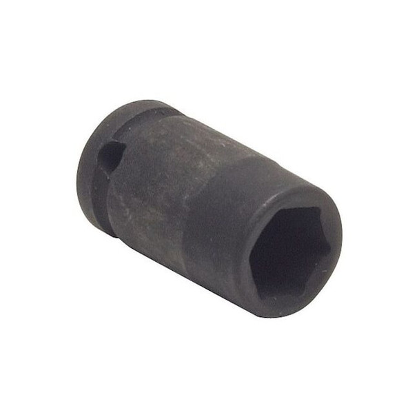 WESTWARD 3/8 in Drive Impact Socket, Standard Socket, Black Oxide,9/16 in