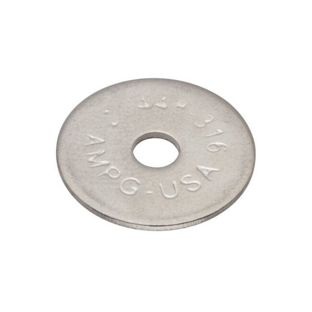 Fender Washer, For Screw Size #6 ,Stainless Steel Plain Finish, 25 PK