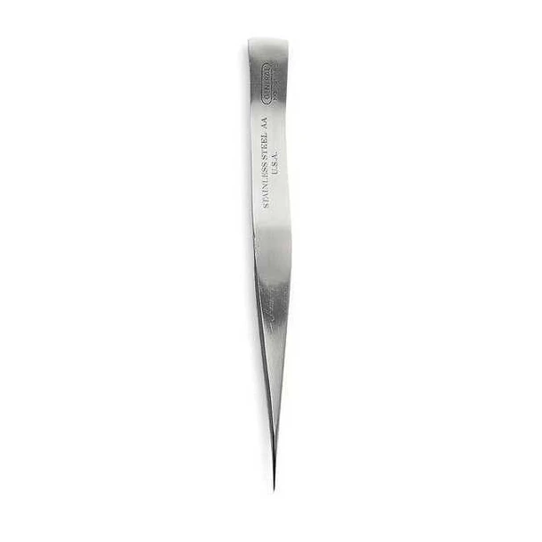 General Tools Tweezers,SS,Straight,5"L 3G957