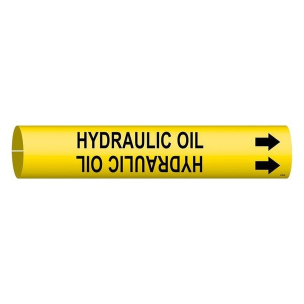 Brady Pipe Markr,Hydraulic Oil,1-1/2to2-3/8 In, 4199-B 4199-B