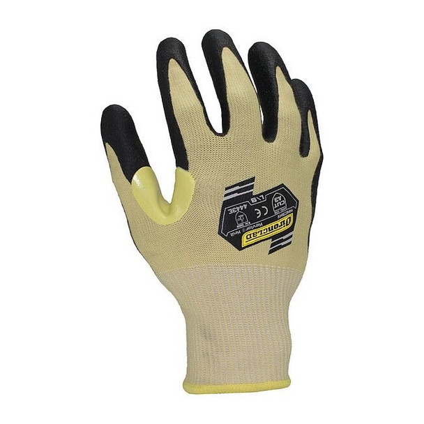 Cut-Resistant Coated Gloves, Cut Level A3 ,Dipped ,Foam Nitrile ,Smooth ,M 1 PR