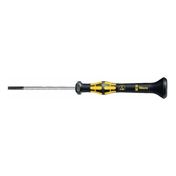 Wera ESD-Safe Precision Slotted Screwdriver 3/32 in Round 05030104001