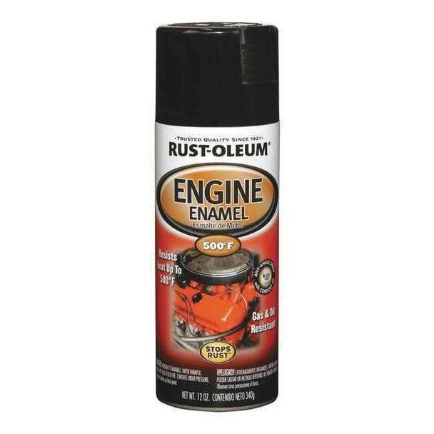 Rust-Oleum 12 oz. Gloss Black Engine Enamel 248932