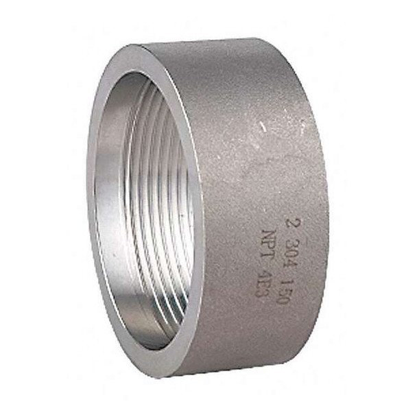 1 in FNPT 304 Stainless Steel Half Coupling, Class 150, Schedule 40