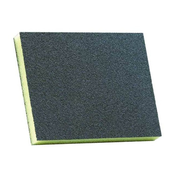 Norton Abrasives Sanding Sponge, Fine, 4-3/4x3-3/4x1/2 In 63642552869