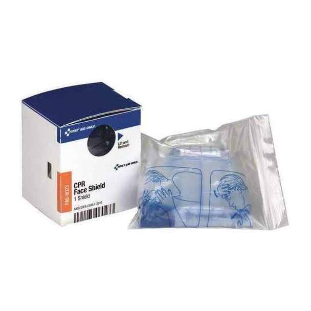 CPR Face Shield Refill, Plastic, 1.88 in W, White, (1) CPR Mask