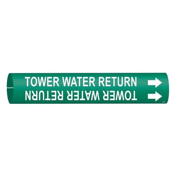 Brady Pipe Mrkr,Tower Water Return,3/4 to1-3/8 4143-A