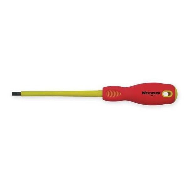 Westward Insulated Slotted Screwdriver 7/32 in Round 1YXK2