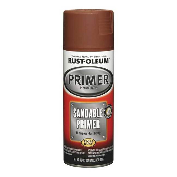 Rust-Oleum Automotive Sandable Primer Spray, Red, 12 Oz 249419