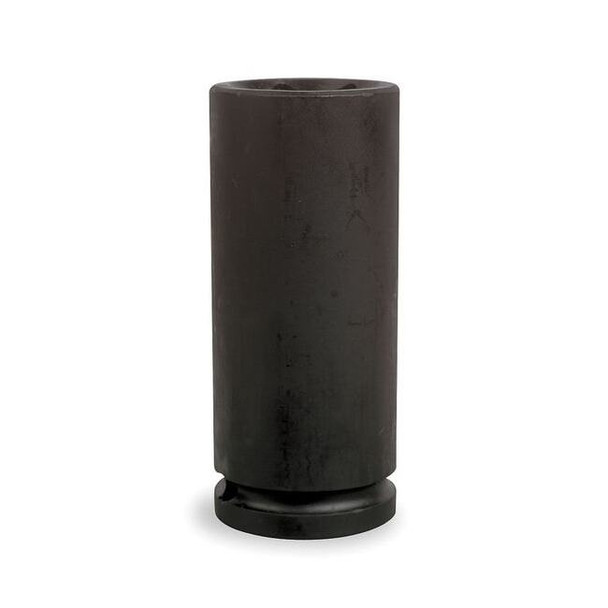 WESTWARD 1/2 in Drive Impact Socket Deep Socket, Black Oxide,7/16 in