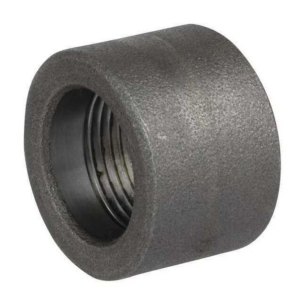 316 Stainless Steel Half Coupling, 1/2 in FNPT, Class 3000, 1-1/8 in OD
