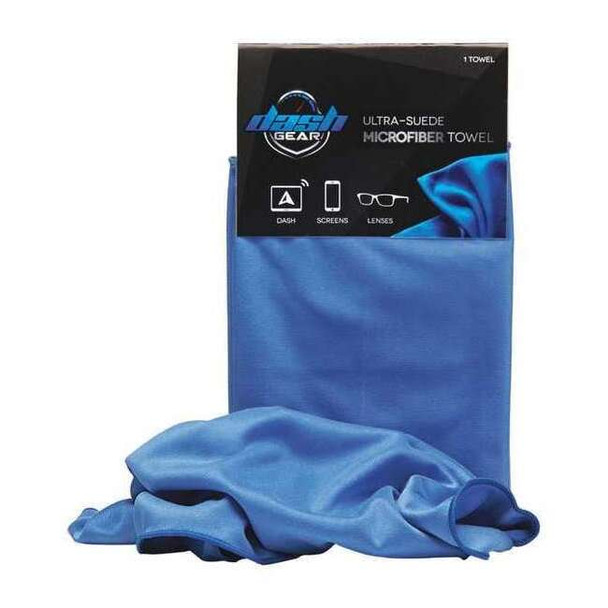 Dash Gear Microfiber Cloth,Blue,12" x 12" Size 87001