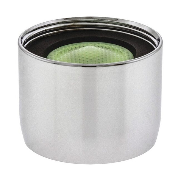 Neoperl 0.5 gpm Outlet, 55/64 in - 27 Thread Size, Chrome, Brass 5500505