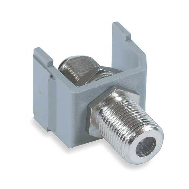 Hubbell Premise Wiring Keystone Jack,0.75 in H,Gray SFFGX