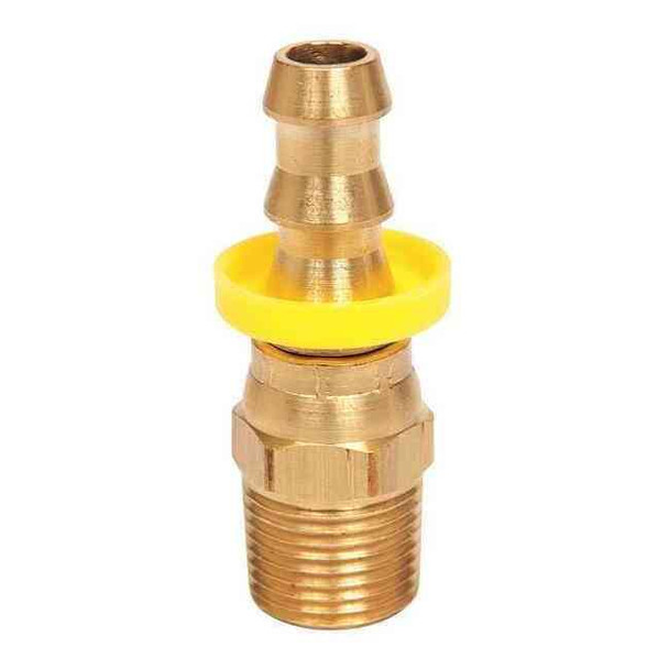 Continental Push on Hose Fitting,3/8"x1/4",BarbxNPTF PB-NPMX-0604
