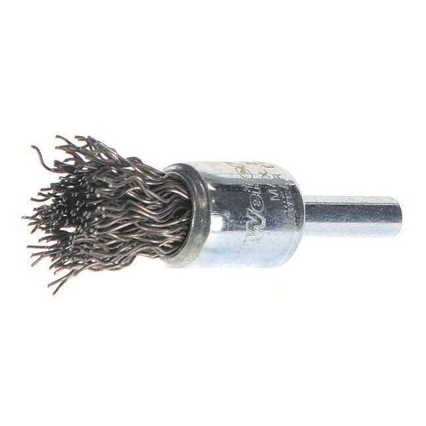 Weiler Crimped Wire End Wire Brush, Carbon Steel 93452
