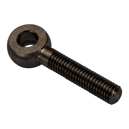 Fixed Rod End, Steel, Black Oxide, #8-32 Thrd Sz, 1 1/4 in Thrd Lg