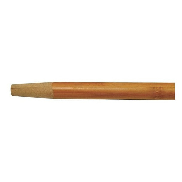 Broom Handle, Wood, Natural, Tapered End, 15/16 in Handle Dia, 60 in L,