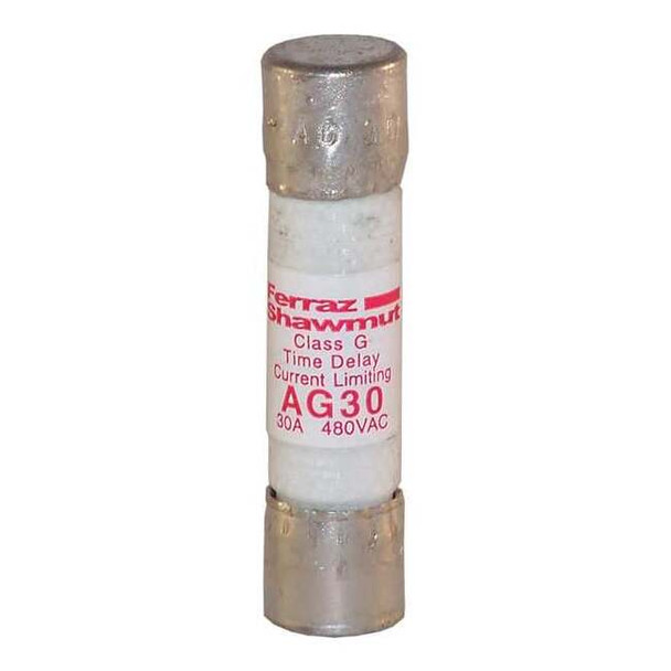 Mersen UL Class Fuse, G Class, Time-Delay, 30A, 480V AC, Non-Indicating AG30