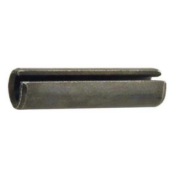Slotted Spring Pin, 13 mm Outside Dia, 41 mm L, Steel, 10 PK