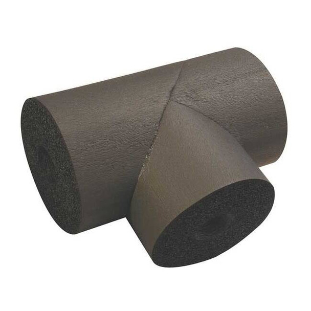 1-1/8" x 1/2" Elastomeric Tee Pipe Fitting Insulation, 1/2" Wall