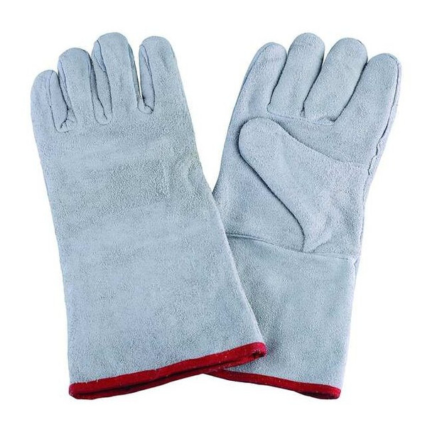 Condor Welding Gloves, Gauntlet Cuff, Wing Thumb, Standard Cowhide, M, 1 PR