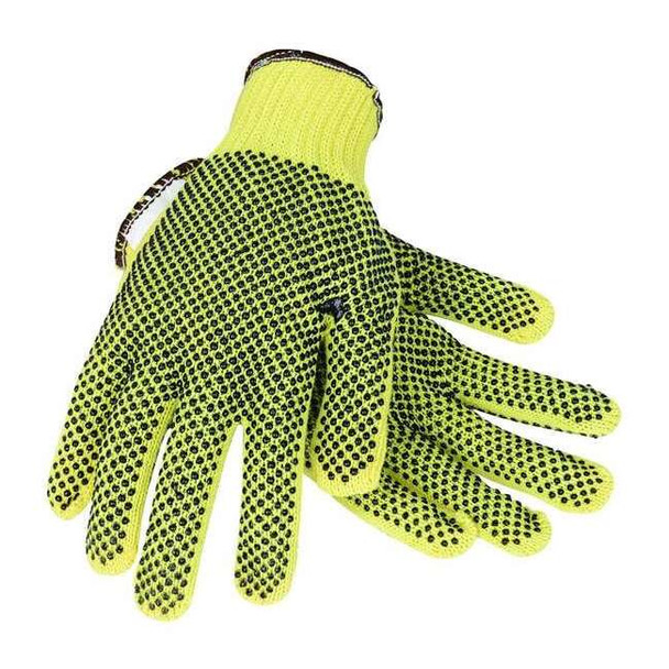 Cut Resistant Coated Gloves, Cut Level A2 ,Dotted ,PVC ,Dotted ,L 1 PR