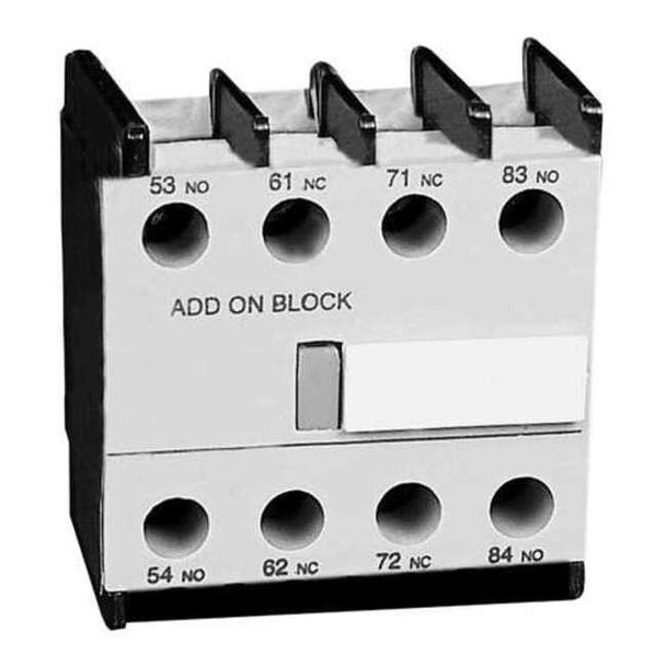 Dayton Aux Contact, IEC, 2NO/2NC, 120VAC/240VDC 6EAT2