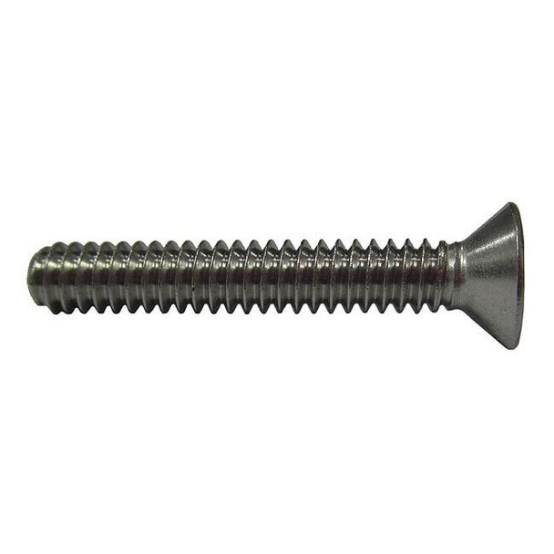 #4-40 x 5/8 in Phillips Flat Machine Screw, Plain 18-8 Stainless Steel, 100 PK