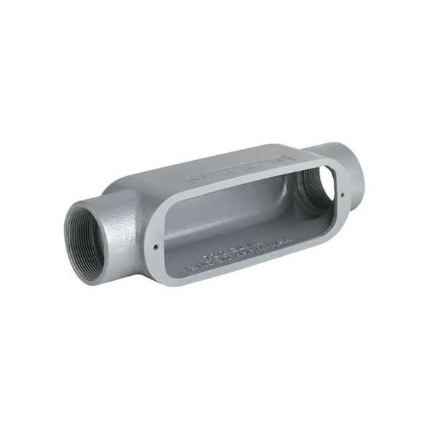 Hubbell Killark Conduit Outlet Body,Alum,Trd Sz 1/2in OC-1