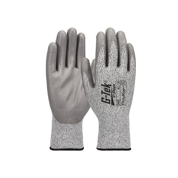 Cut Resistant Coated Gloves, Cut Level A3 ,Dipped ,Polyurethane ,Rough ,XL 1 PR