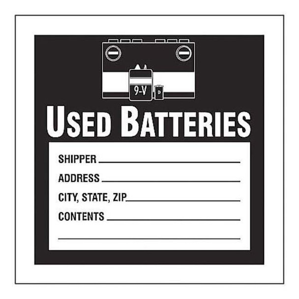 DOT Handling Label, Shipper_Address_City, State, Zip_Contents_, Paper, 6" W