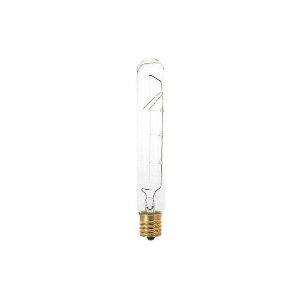 Satco Bulb,Incandescent,40W,T6 1/2,Intermediate Base,Tubular S3224 Pack of 6