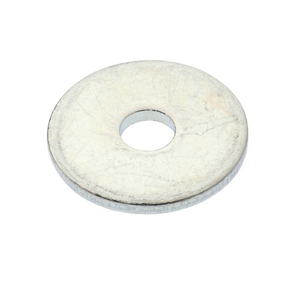 Fender Washer, For Screw Size #10 ,Steel Zinc Plated Finish, 100 PK