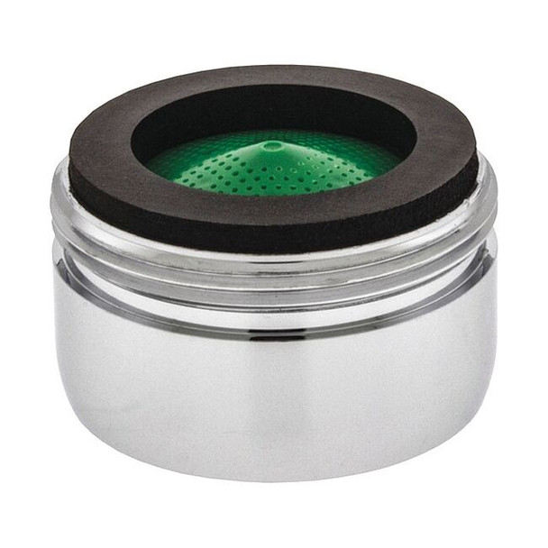 Neoperl 1.5 gpm Outlet, 15/16 in - 27 Thread Size, Chrome, Brass 5500205