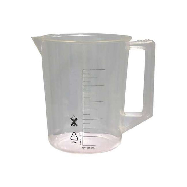 Manufacturer Varies Beaker, Handle, 2000mL, 96 Oz, Polyethylene 6FAH0