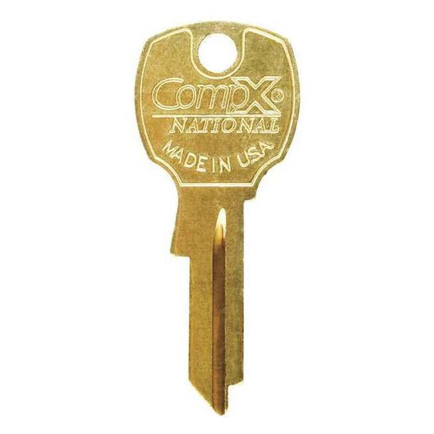 Compx National Key Blank,For 4DED5,Bright Brass D4291