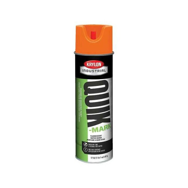 Over Head Marking Paint, 17 oz., Fluorescent Orange, Water -Based