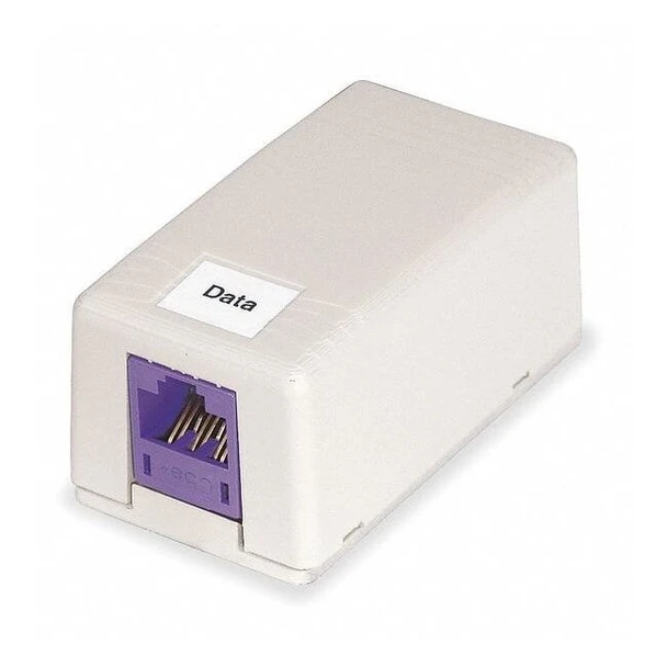Hubbell iStation Mounting Box for Keystone Module - Light Almond, Office White
