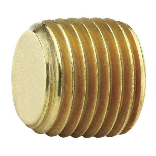 Parker Brass Countersunk Hex Head Plug, MNPT, 3/8" Pipe Size 219P-6