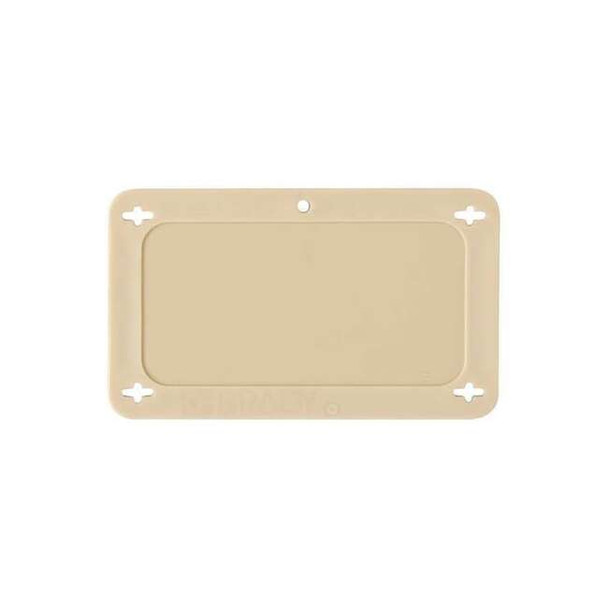 Brady Blank Tag, Plastic, 2 3/16 in H x 3 11/16 in W, Tan, Rectangle 87712