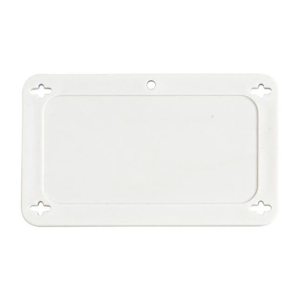 Brady Blank Tag, Plastic, 2 3/16 in H x 3 11/16 in W, White, Rectangle 87696