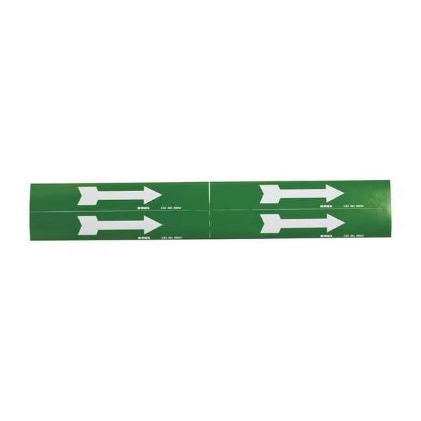 Brady Pipe Markr,Arrow - Single,Gn,1to2-1/2 In 93257