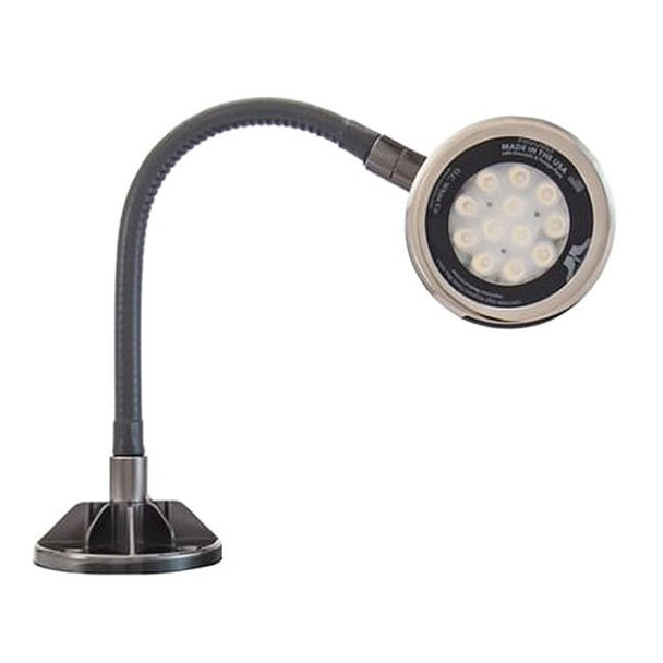 O.C. White Co Spot Light,Gooseneck,18 W,Black LED-MG12-30-120V