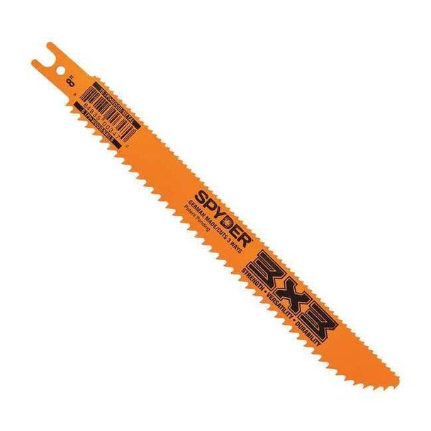 Spyder 8" L x General Purpose Cutting Reciprocating Saw Blade 200171